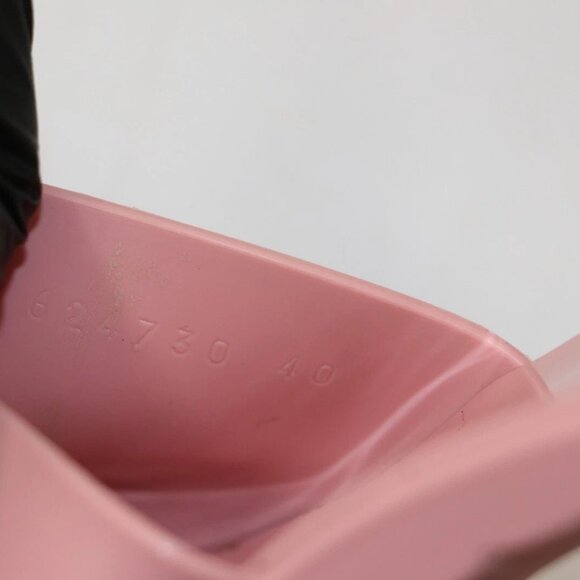 Gucci Rubber Slide Sandal Pink Platform - 624730 Size 40 - US 10 - Picture 10 of 14